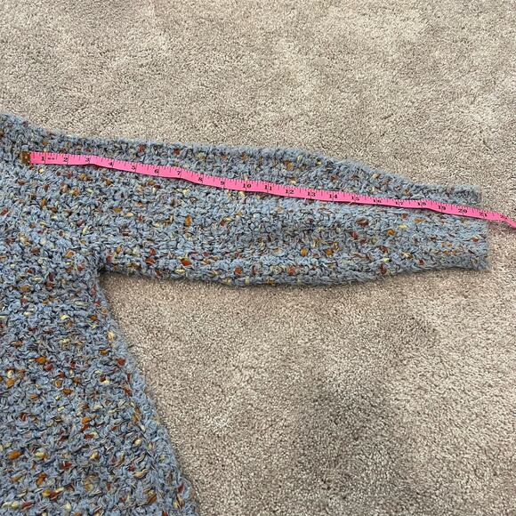 Lou‎ and Grey Women's Chunky Sweater Wool Light Blue Multicolor Size XS - Picture 8 of 9